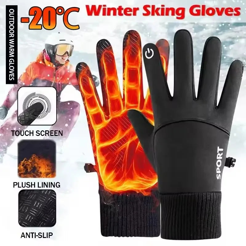 Gants d’hiver tactiles antidérapants