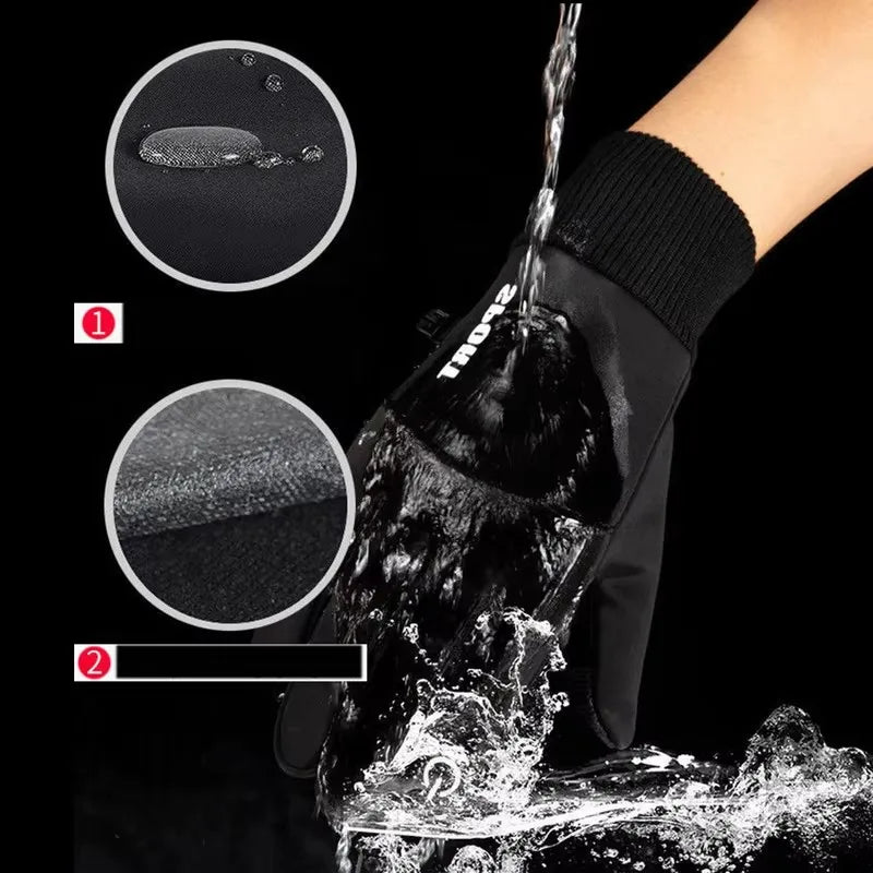Gants d’hiver tactiles antidérapants