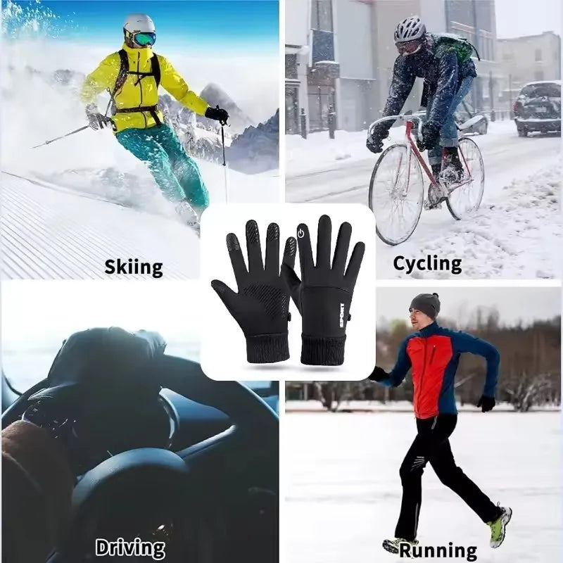 Gants d’hiver tactiles antidérapants